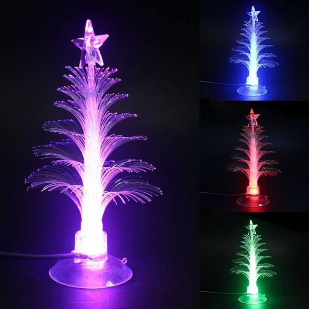 6 Inch Colorful LED Fiber Optic Night Light