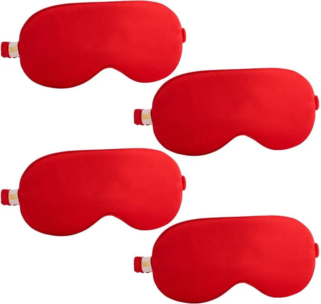 Smug Satin Sleep Mask Multipack Set - Red