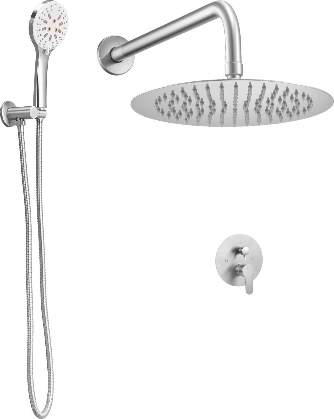 Shower faucet set VEVOR Shower Faucet Set Rainfall Bathroom System