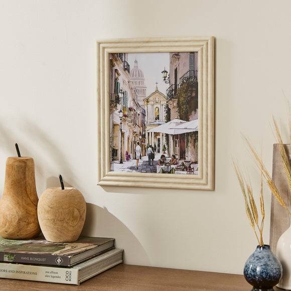 Dunelm Marble Effect Ribbed Photo Frame