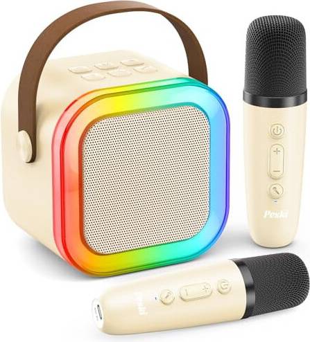 Mini Karaoke Machine Wireless Mics