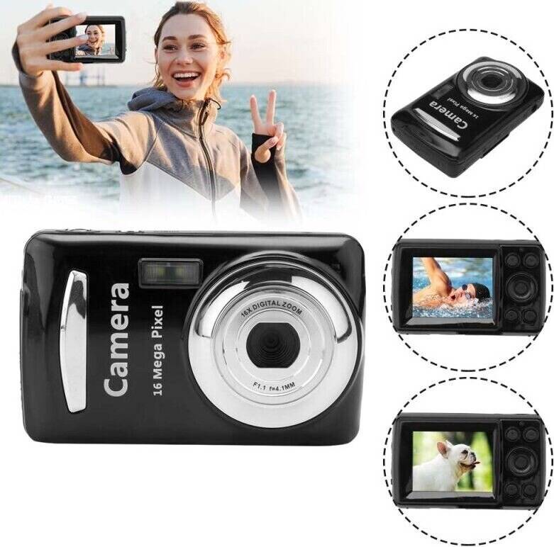 2.4 Inch Digital Camera Mini Compact 16MP HD TFT