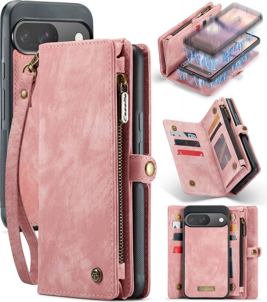 CaseMe Google Pixel 9 Pro Plånboksfodral Rosa