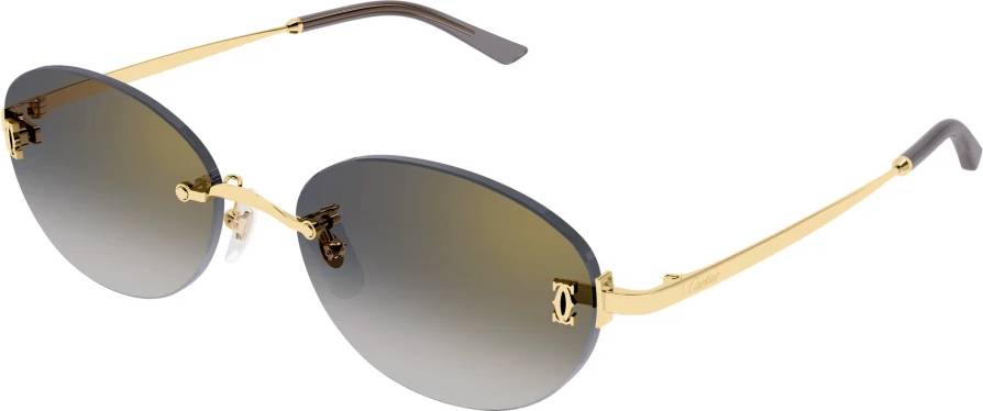 Cartier Round Rimless Sunglasses