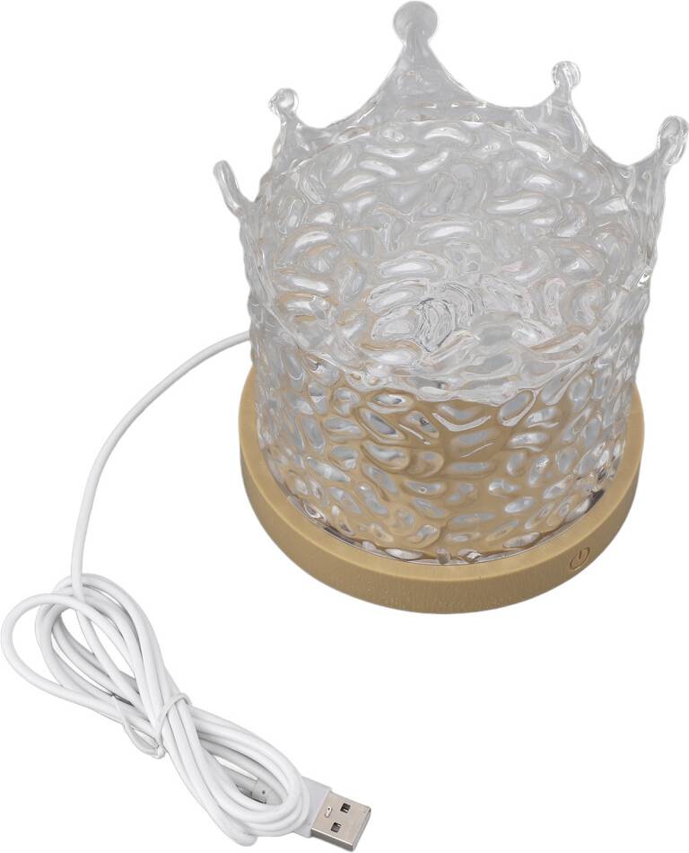 USB Water Pattern LED Rotating Projector Night Light