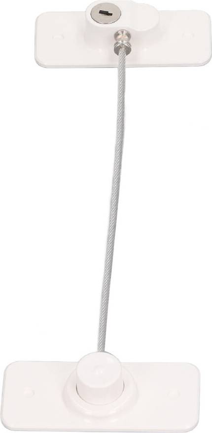 White Plastic Window Restrictor 360 Rotatable