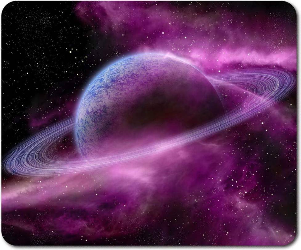 Destination Rectangle Mouse Mat Alien Saturn