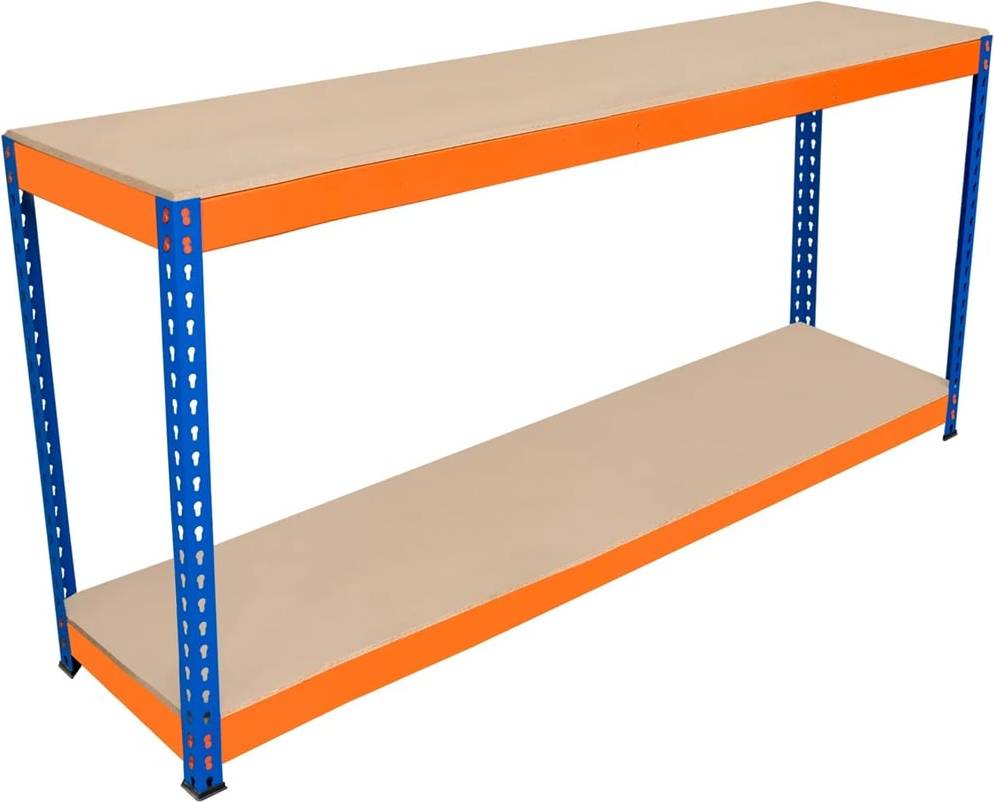 MonsterShop S-Rax 2 Shelf Blue Orange Workbench