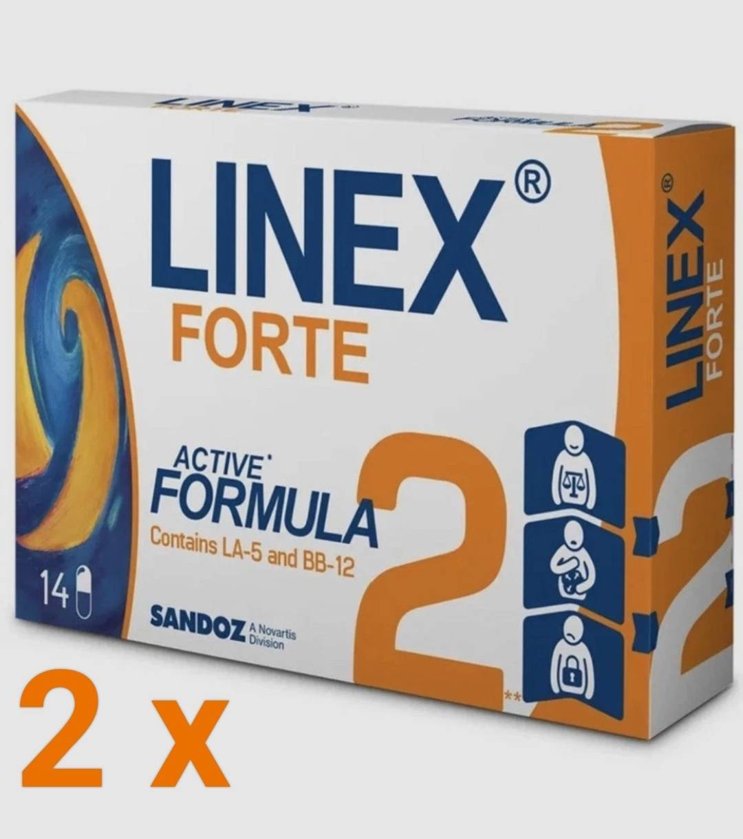Digestive support Linex Forte Probiotic Capsules Digestive Support 2 X