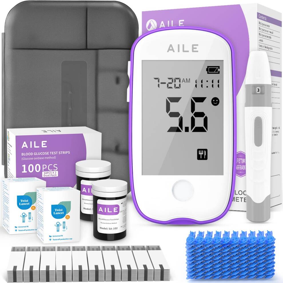 AILE Blood Sugar Monitor Testing Kit