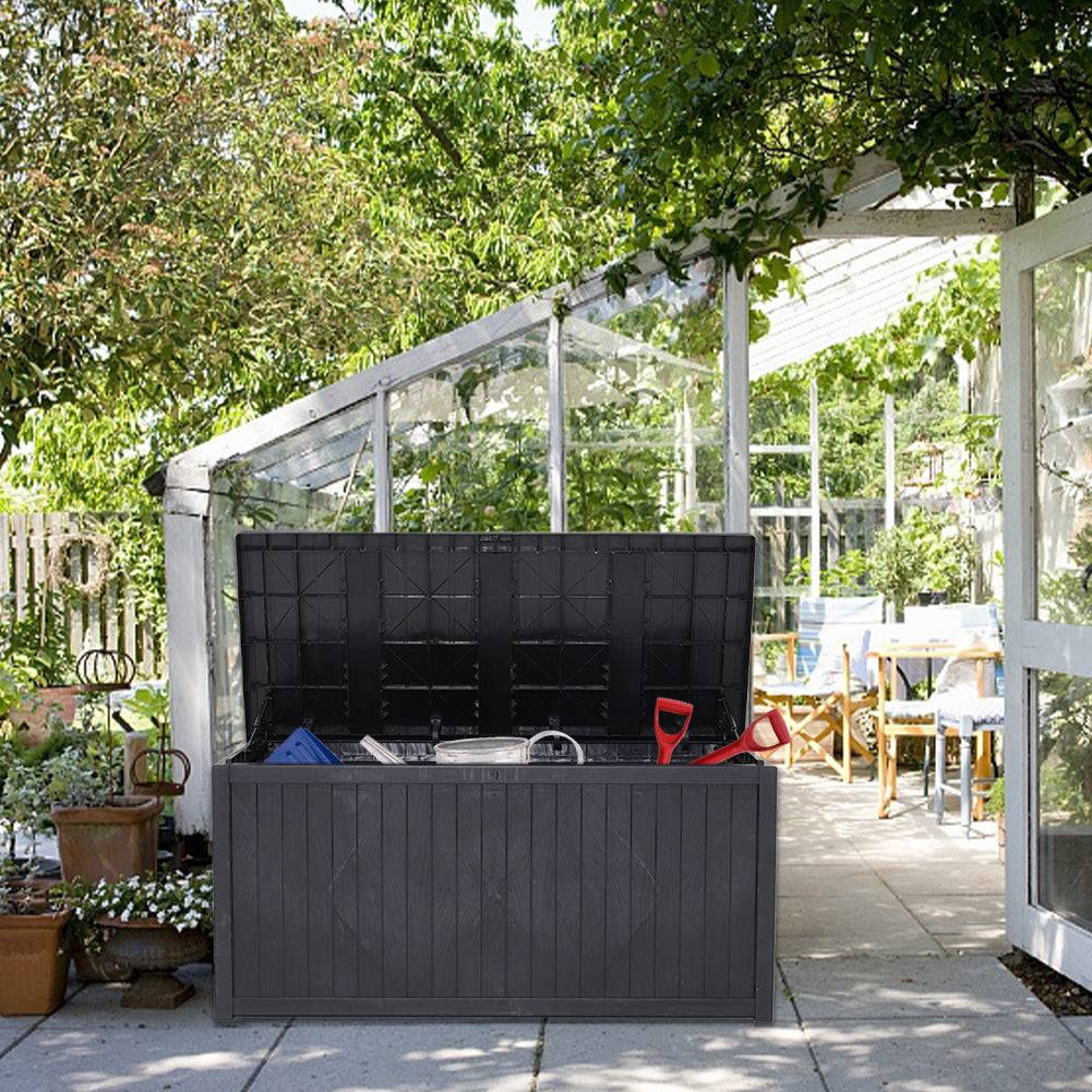 Large garden storage box Plastic Large Garden Utility Storage Box