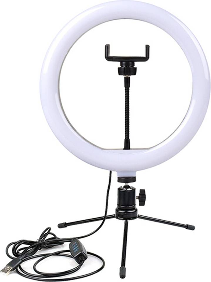 LED Ring Light with Stand 10 Inch