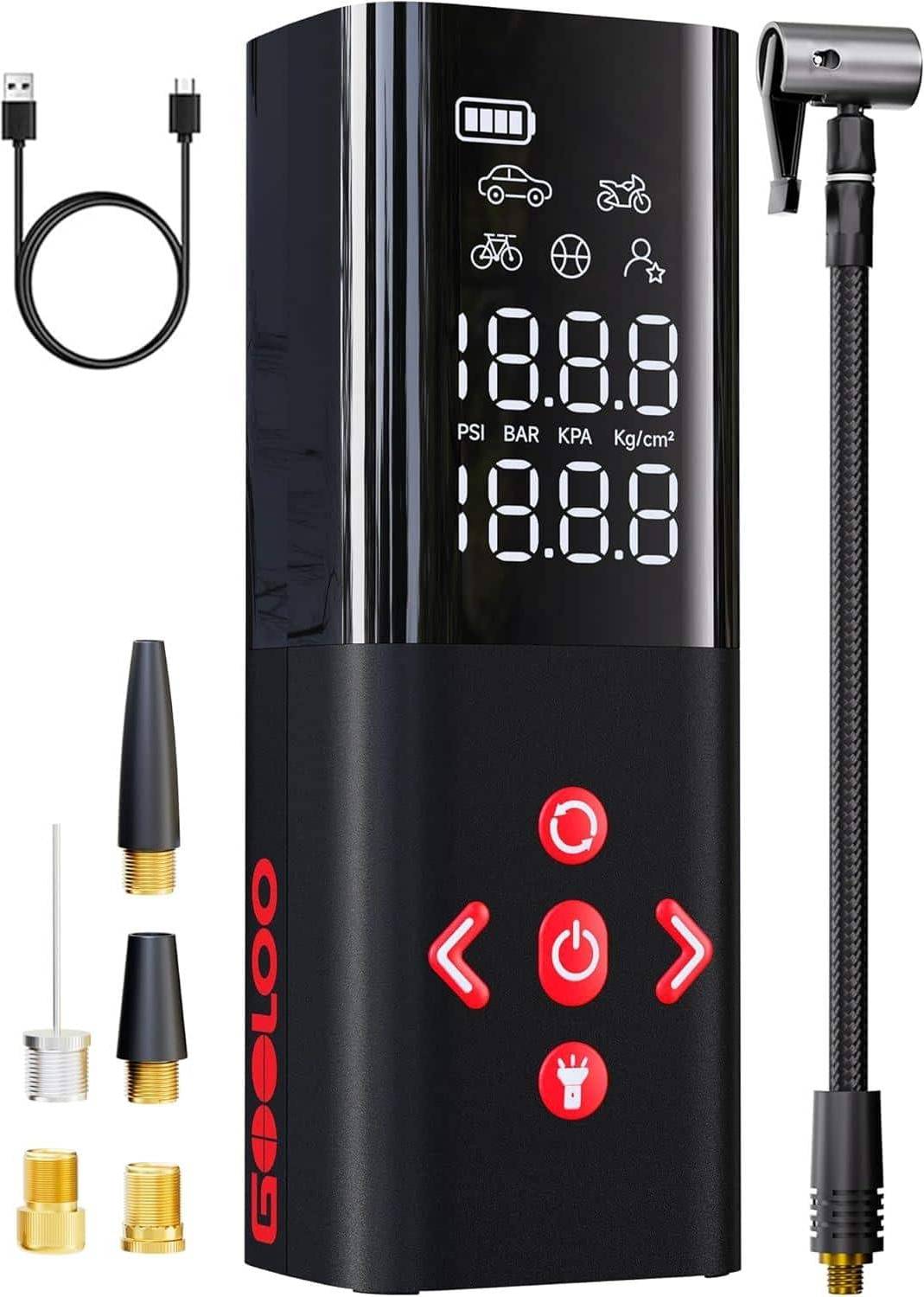 Portable tire inflator Gooloo AP150 Tire Inflator Portable Air Compressor