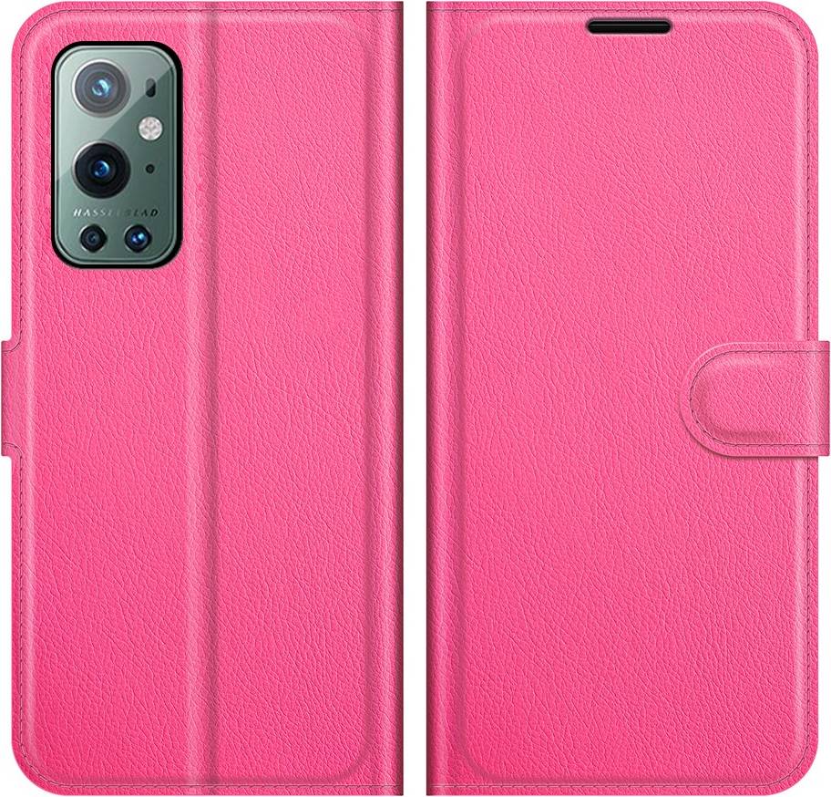 OnePlus 9 Pro Læder Cover Pung Rosa