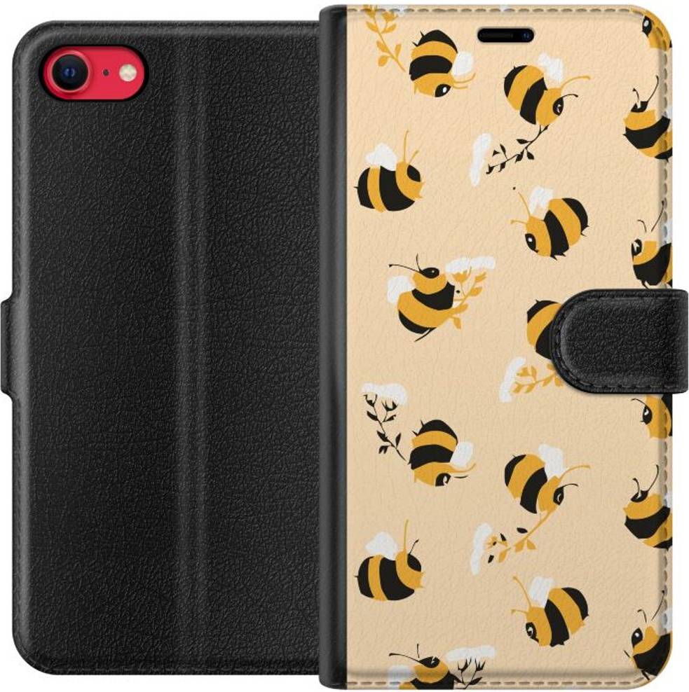 iSecrets iPhone 8 Sort Tegnebogsetui Humlor