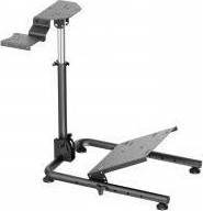Racing wheel stand White Shark Conqueror 2 Foldable Racing Steering Wheel Stand