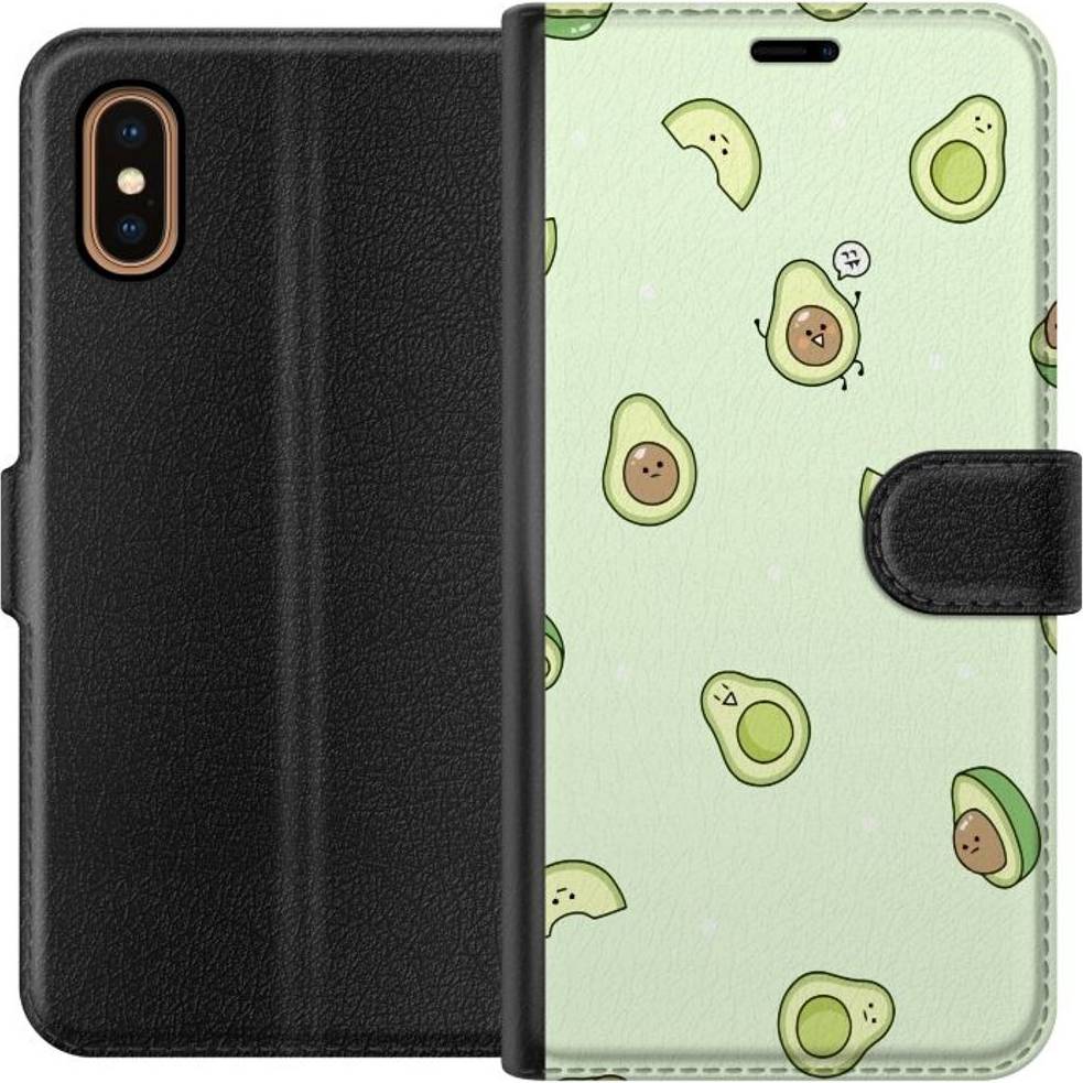 iSecrets iPhone XS Max Tegnebogsetui Avokado Sort