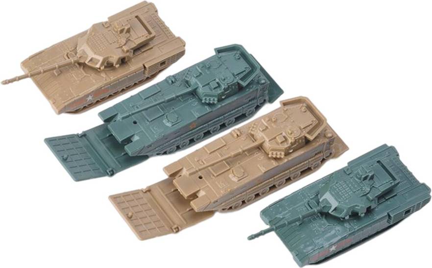 4x 1/144 Static Tanks 4D Collection Kit