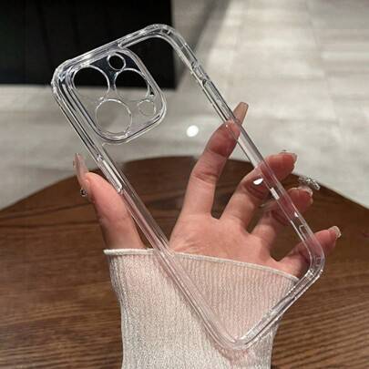 Solid Color TPU Minimalist Shockproof Lens Protection