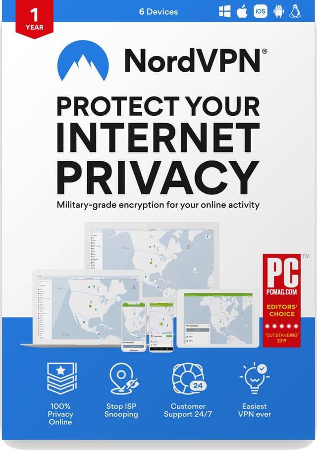 NordVPN 1-Year PC PC Windows Mac OSX Linux Android