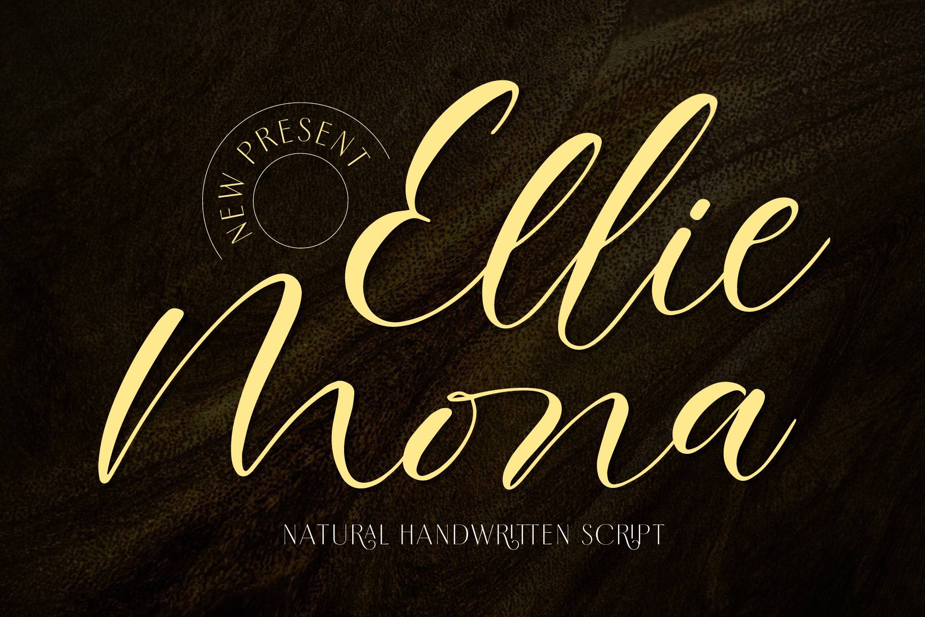 Ellie Mona Handwritten Script