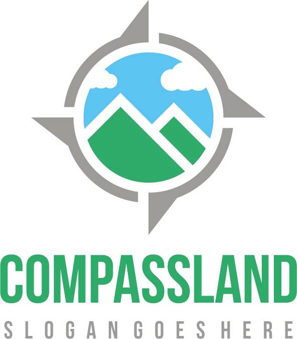 Compass Island Logo Sticker