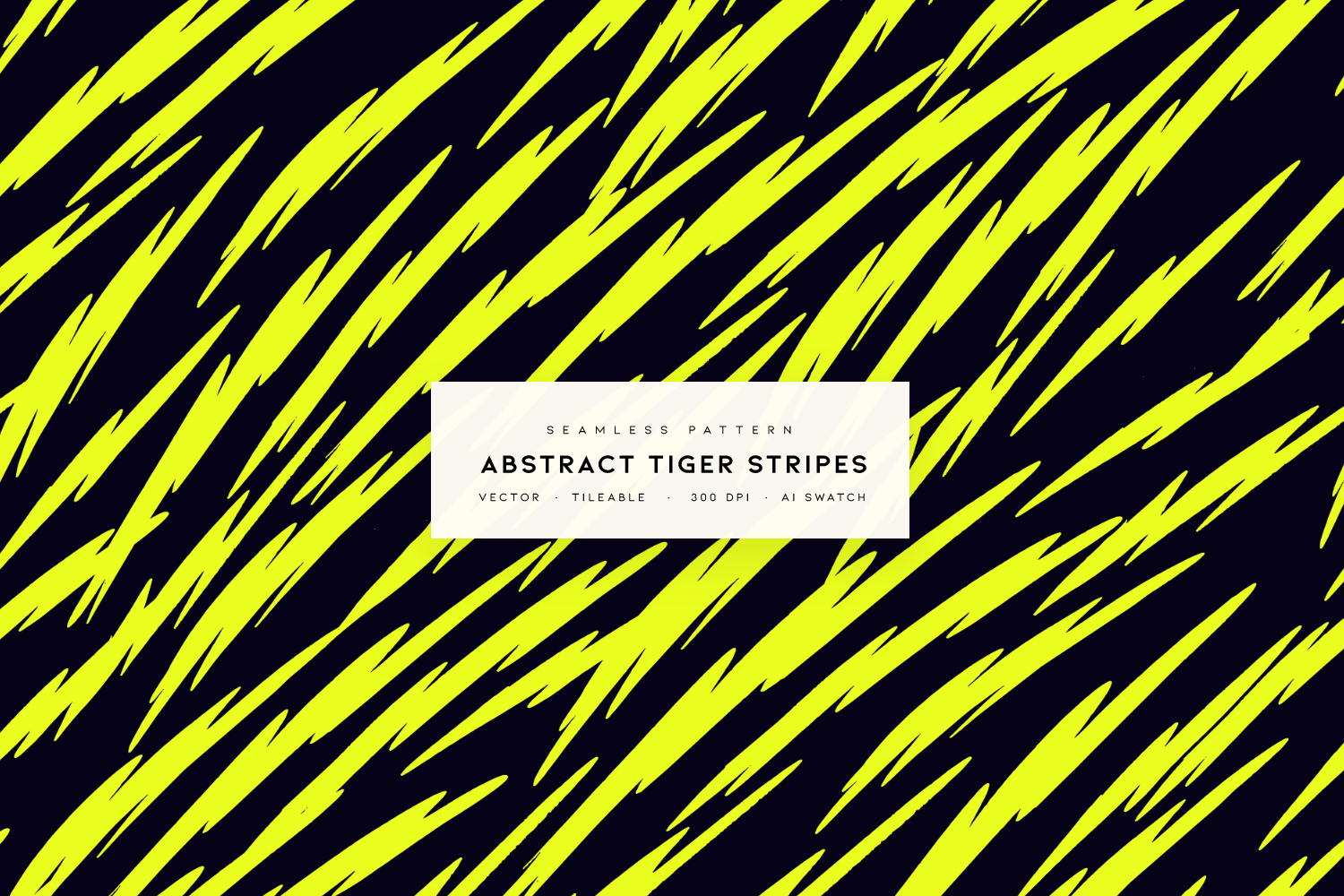Abstract Tiger Stripes Vector Poster