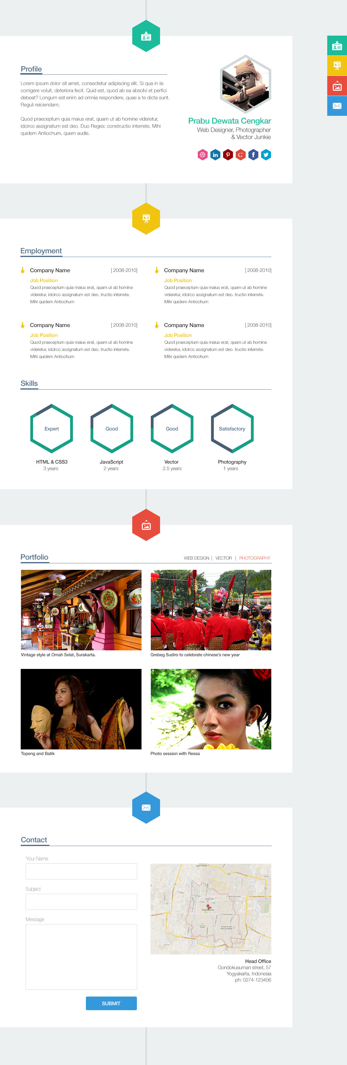 BE SMART Polystring Creative One-Page PSD