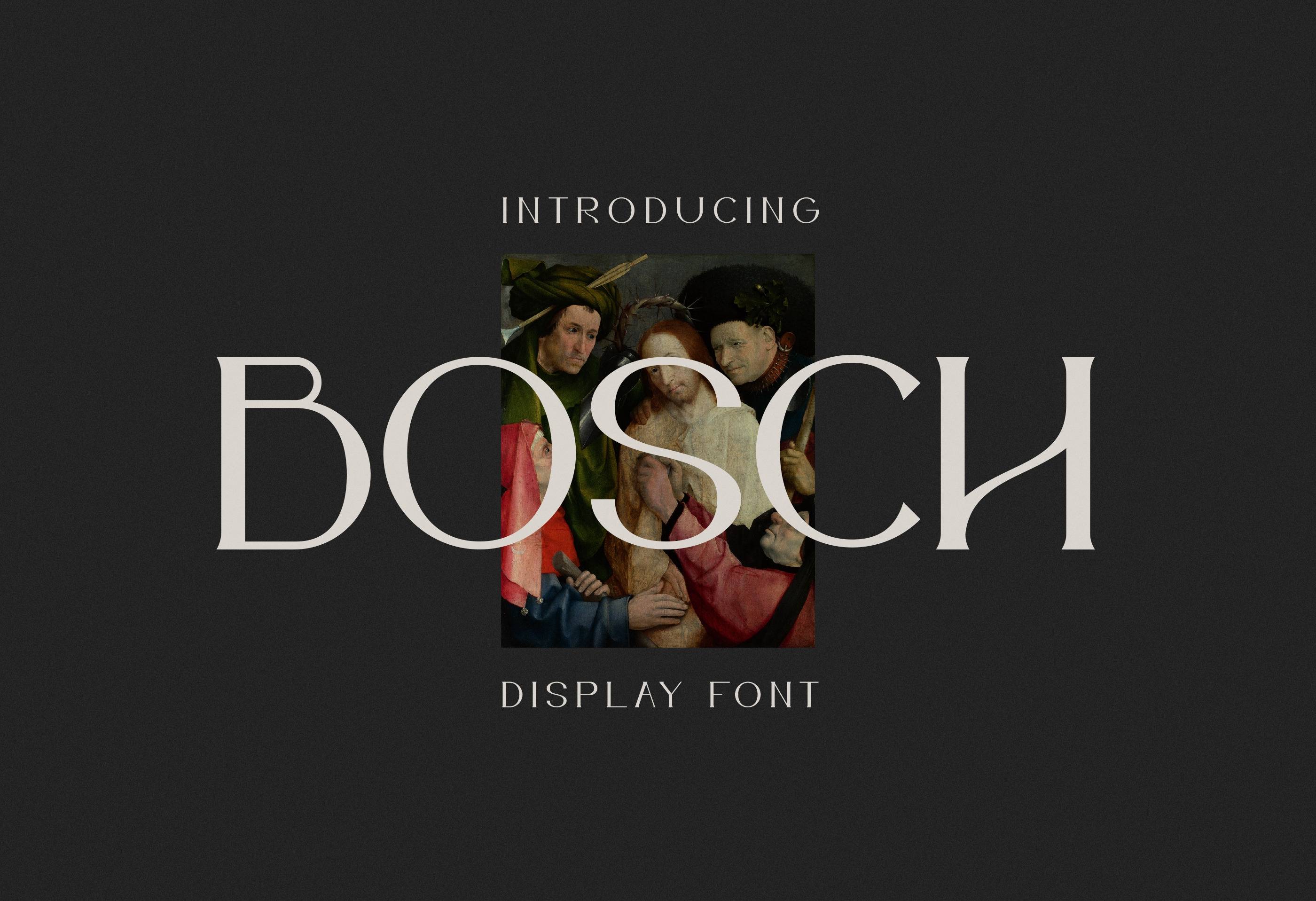 Bosch Display Font