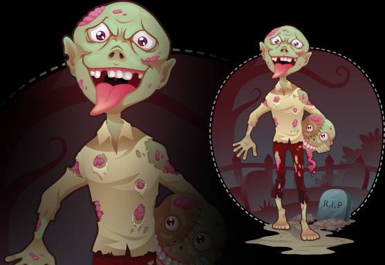 Vector Zombie Bro Action Figure