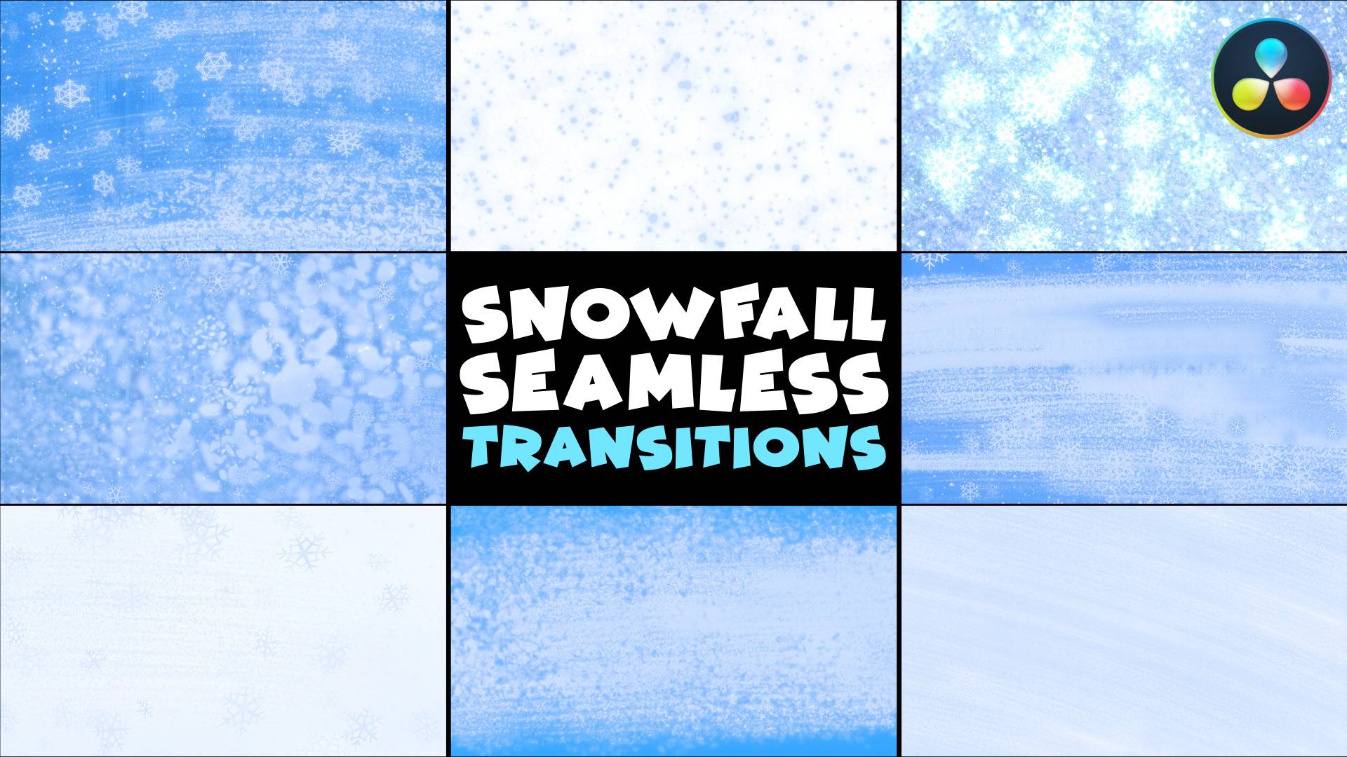 Davinci resolve Snowfall Transitions Davinci Resolve