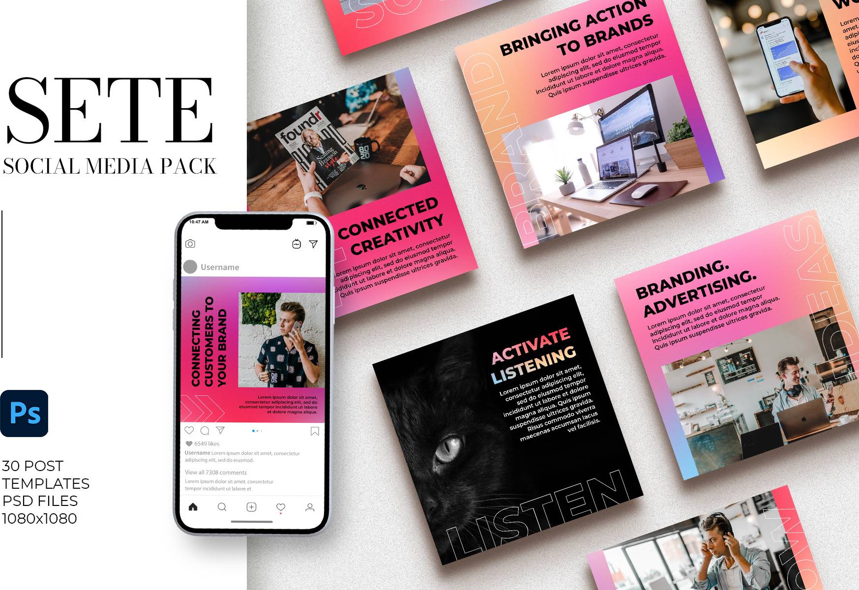 Anna Studio Sete Gradient Instagram Pack
