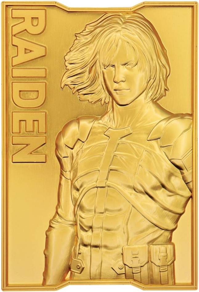 Metal Gear Solid 2 Lingot Raiden Plaqué