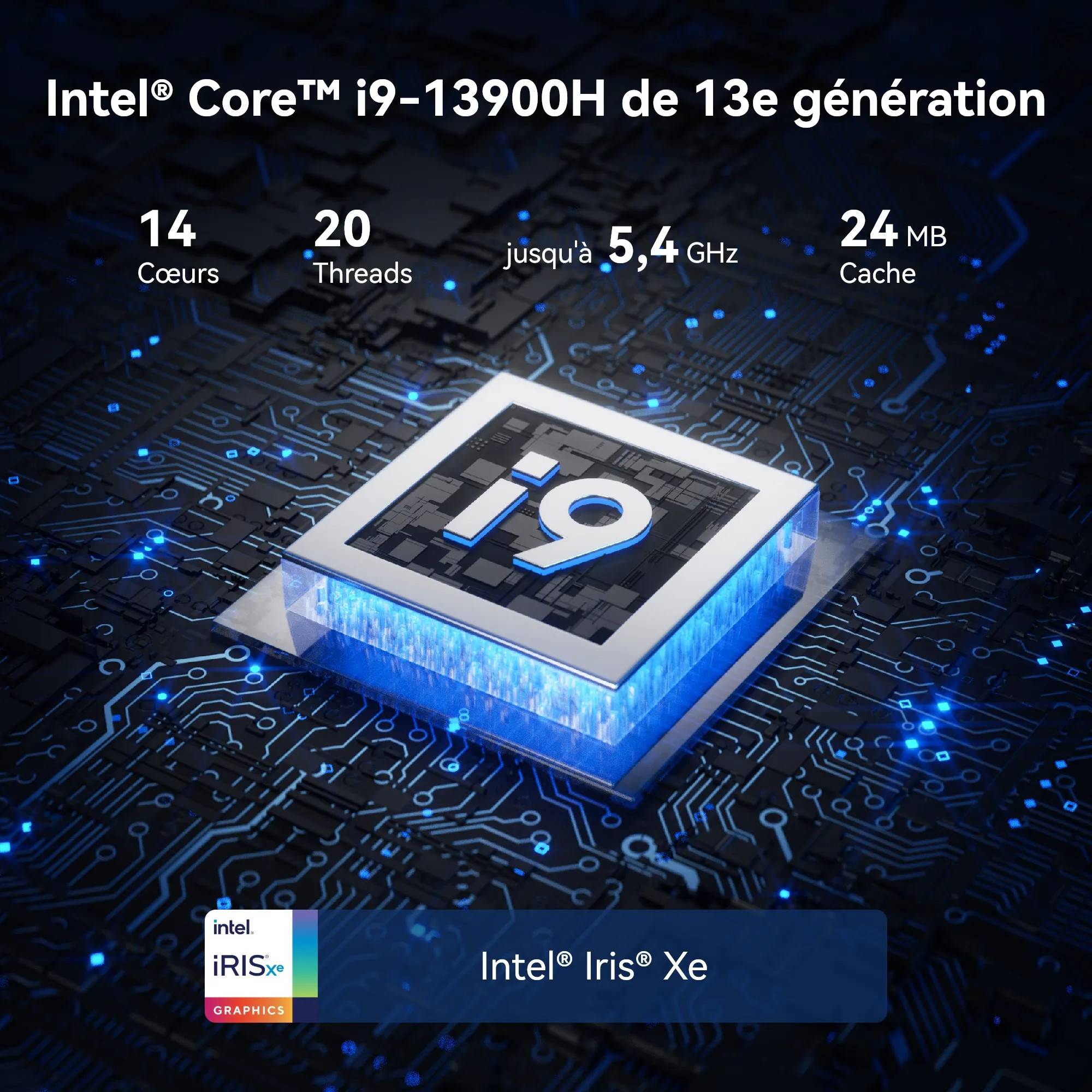 XT13 Pro Mini PC Intel Core i9-13900H 32Go RAM 2To SSD