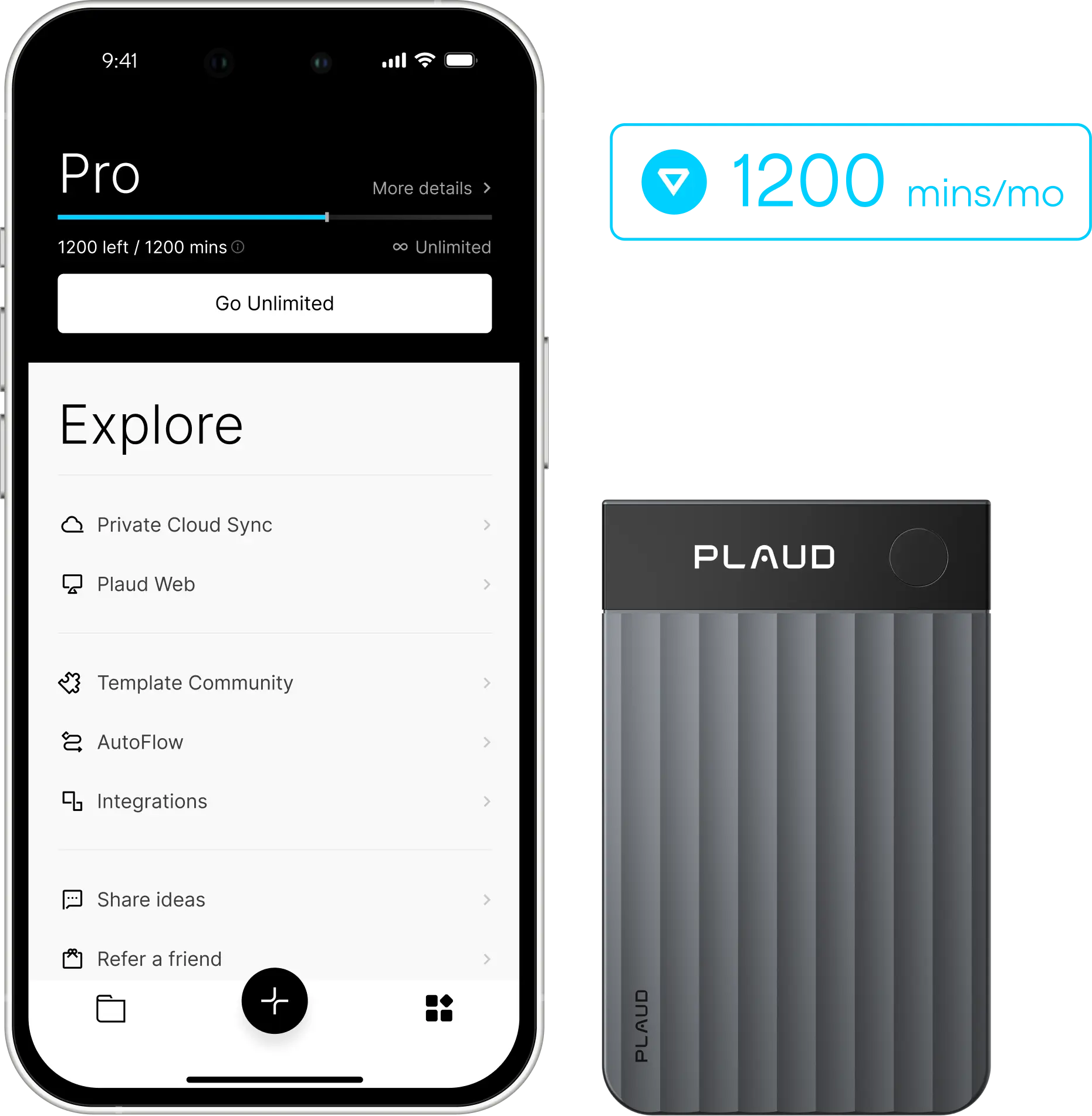 Plaud ai Plaud Note Pro AI Annual Pro Plan