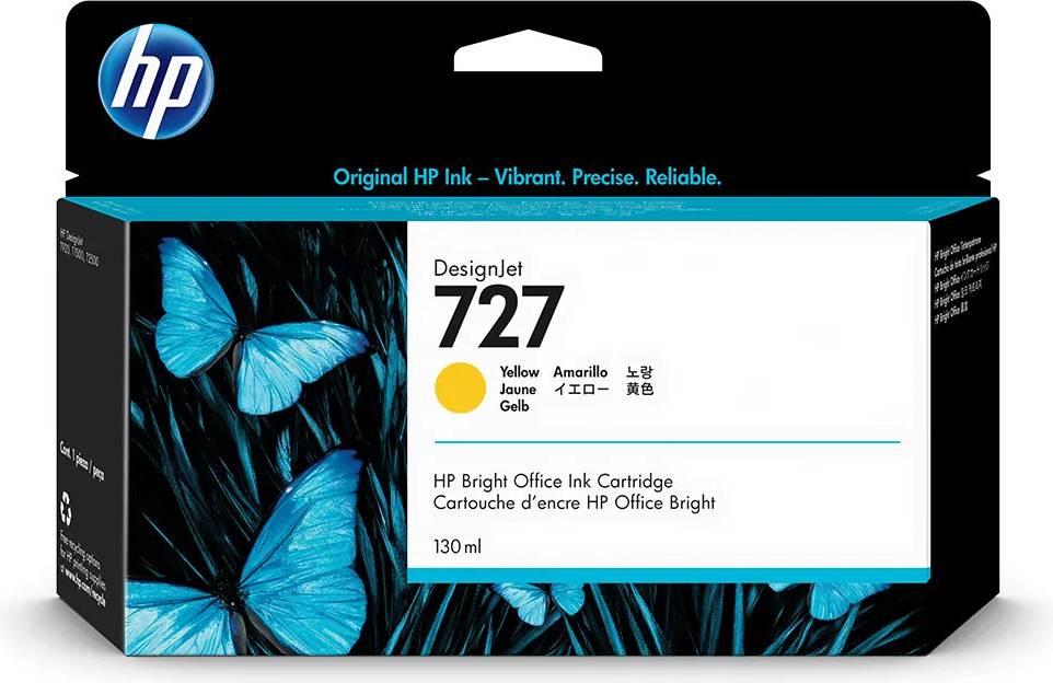 HP Ink 727 Ink Cartridge Yellow
