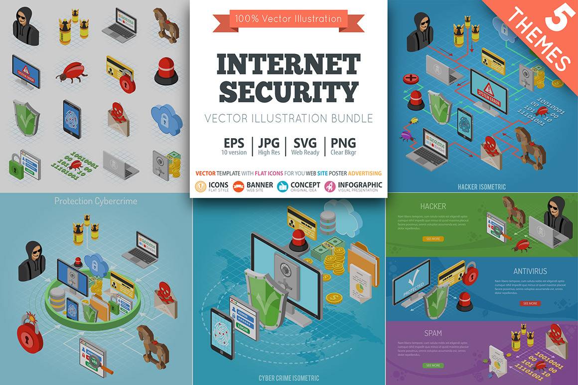 Talex Internet Security Isometric Theme