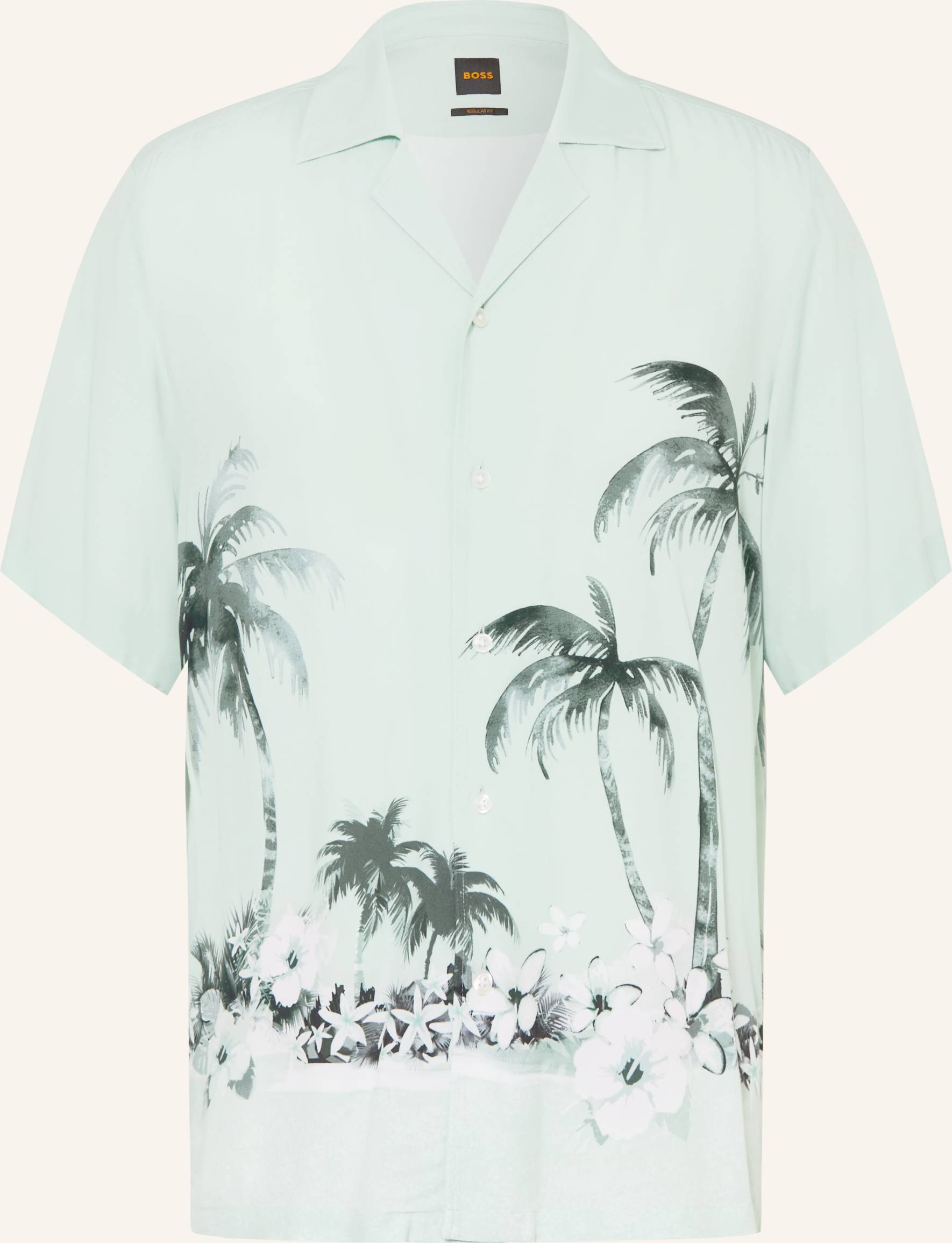 BOSS Light Blue Rayer Relaxed-Fit Shirt