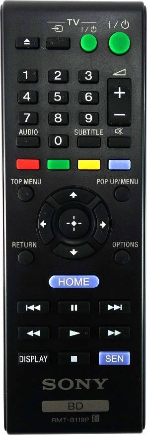 Sony RMT-B119P Blu-ray Remote Control
