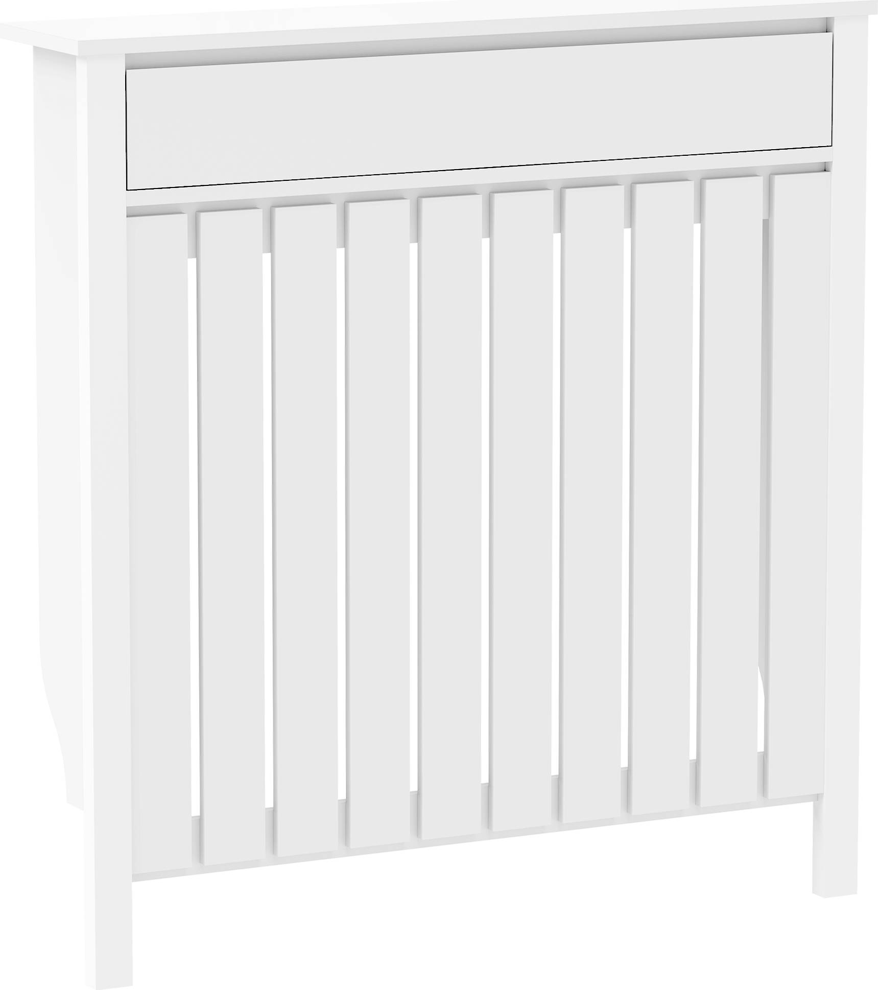 Homcom Rustic-Look Radiator Cover 93 x 88.5cm White