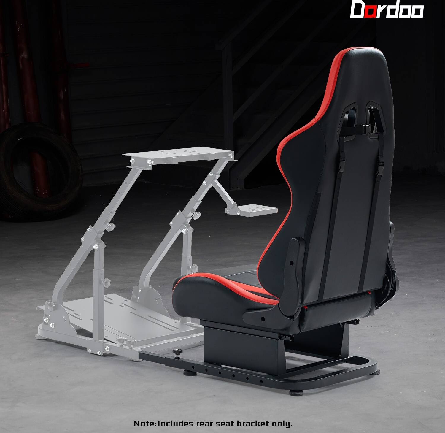 Racing seat Dardoo Racing Rear Seat Stand Leder Gaming Stuhl
