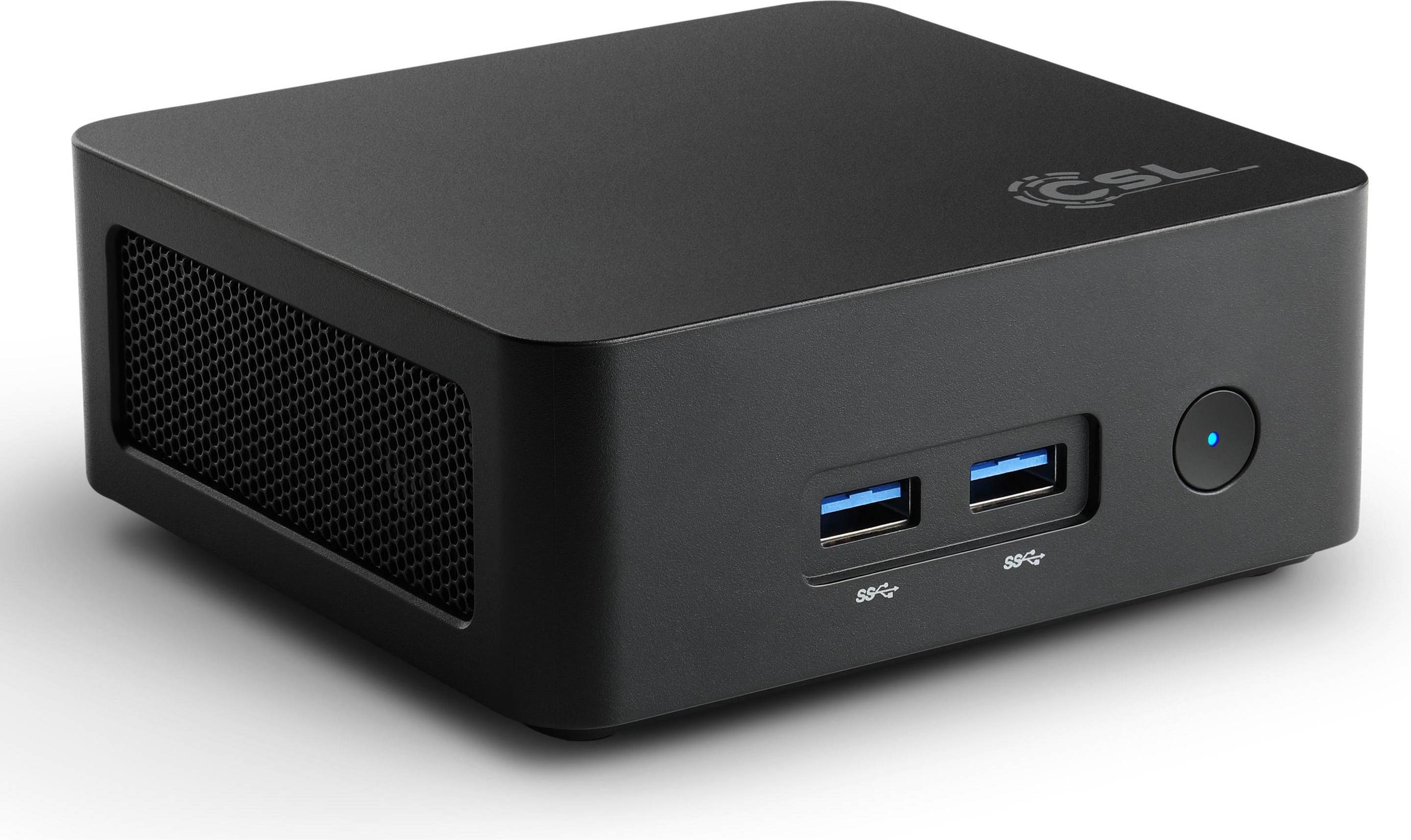 Minipc CSL Mini-PC Narrow Box 32Go 2000 Go M.2 SSD