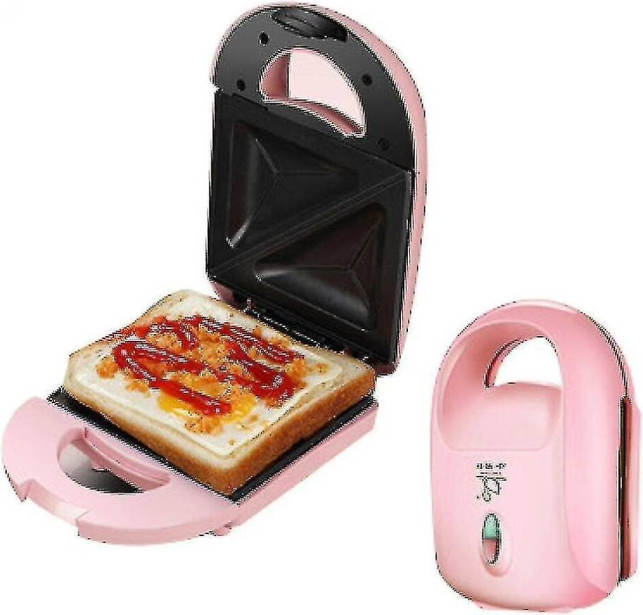 HKHBJS Multifunctional Heating Bread Waffle Machine Pink