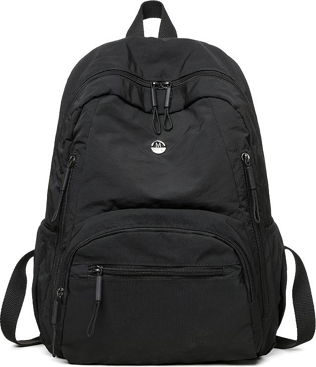 Temu Solid Color Outing Backpack Large Capacity