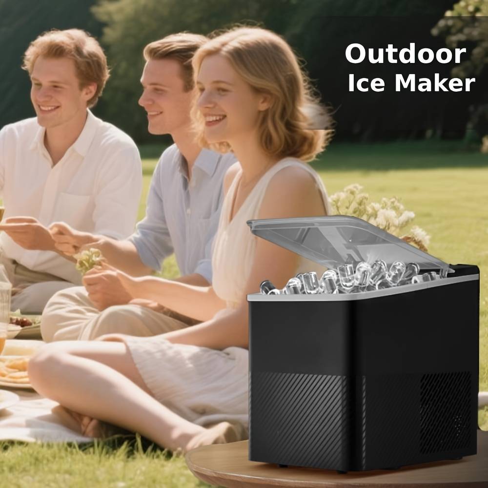 Temu Compact Countertop Ice Maker 9 Cubes