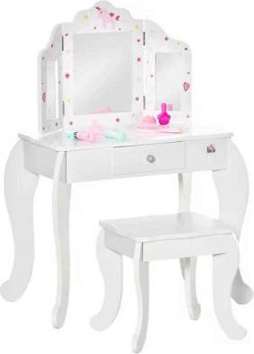 Vanity dressing table with mirror B&Q Girls Dressing Table With Mirror Or Stool