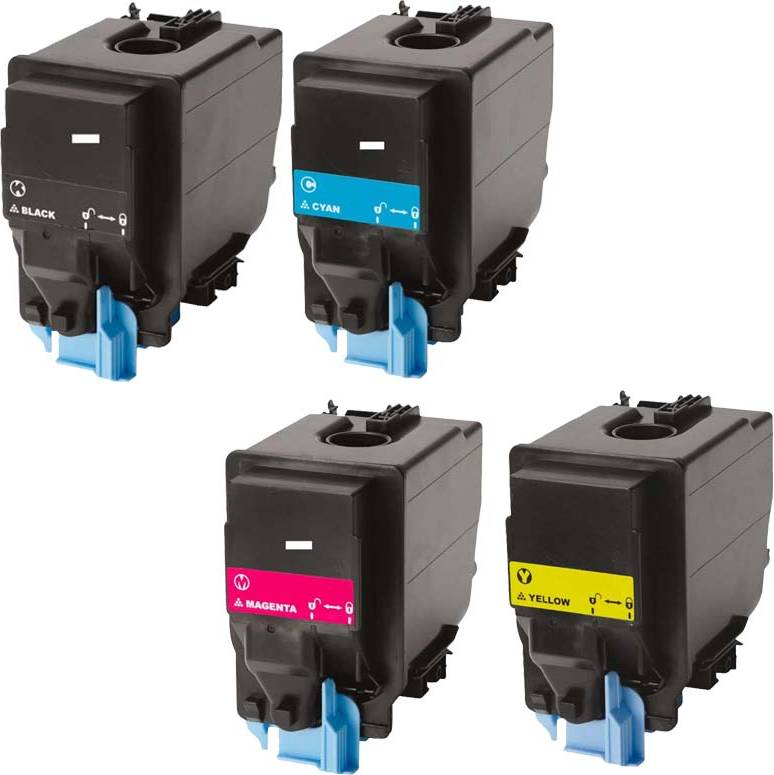 Printerinks Compatible Konica Minolta Full Set Toner Cartridges Multipack - Multicolor