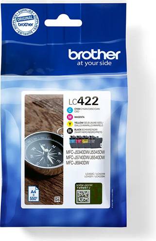 Brother LC422 Ink Cartridge Multipack