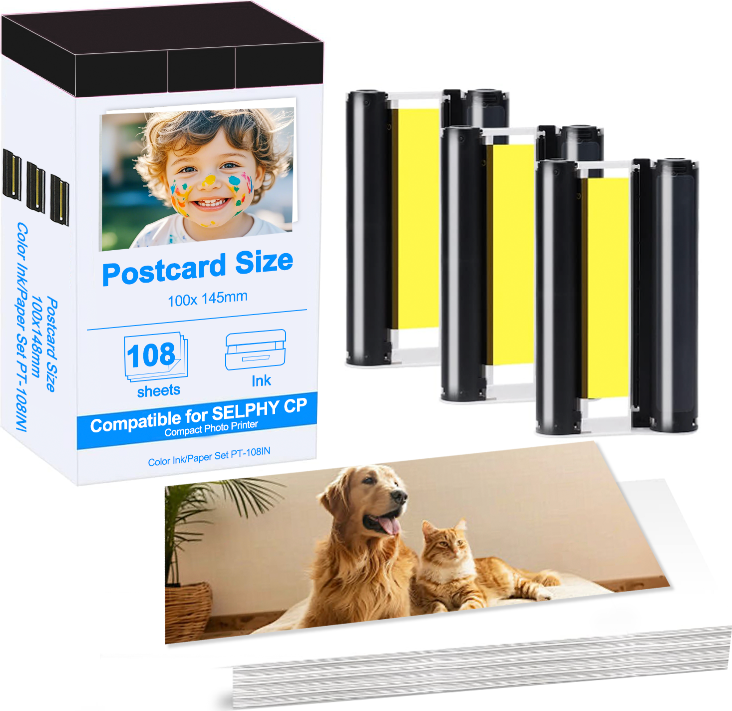 Canon selphy cp1500 Compatible Canon Selphy Color Ink Paper Set 6 Inch