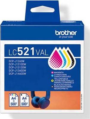 Brother LC521 Ink Multipack